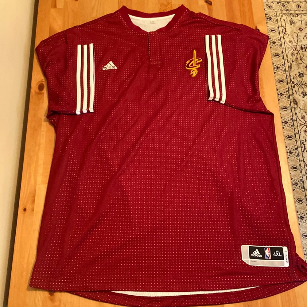 adidas Cleveland Cavaliers Maroon Short Sleeve Basketball Jersey